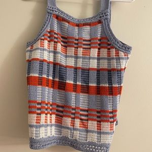 Banana Republic crocheted tank top, size small